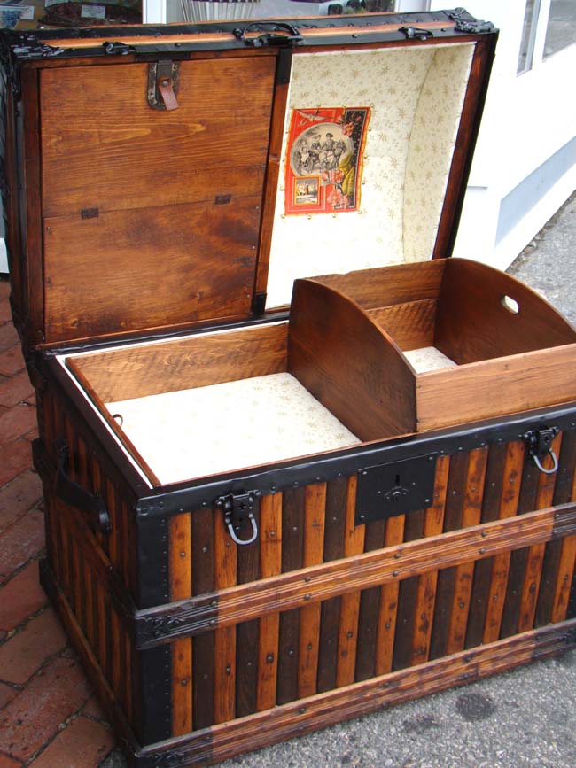 A fine American Steamer Trunk by Martin Maier of Detroit circa 1875 — image 2